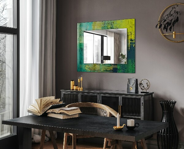 Decorative mirror Abstract coloured composition