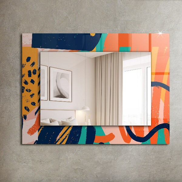 Wall mirror decor Abstract oil painting