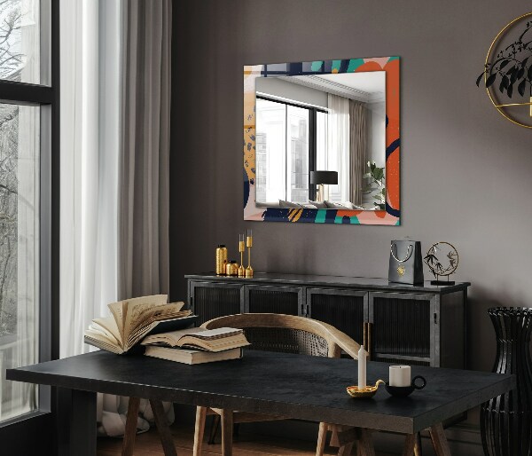 Wall mirror decor Abstract oil painting