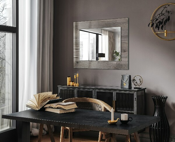 Printed mirror Texture of a wooden plank