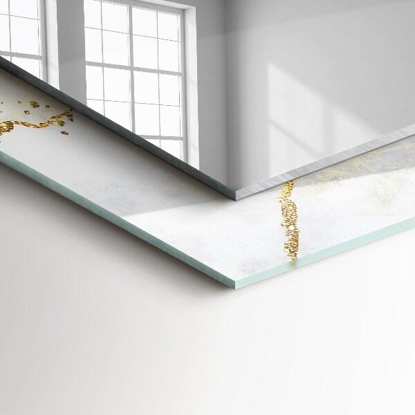 Wall mirror decor Abstract art in gold
