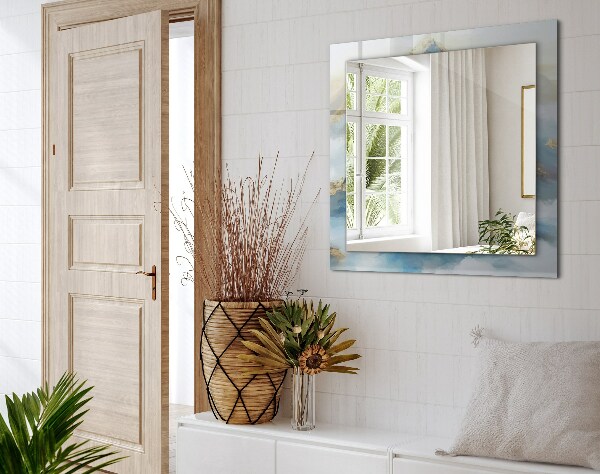 Wall mirror design Ethnic motif in colour