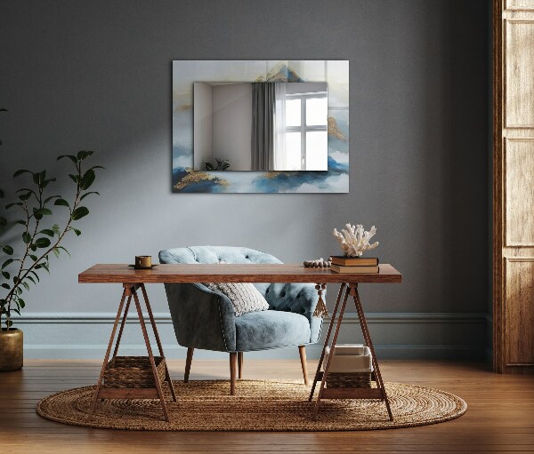 Wall mirror design Ethnic motif in colour