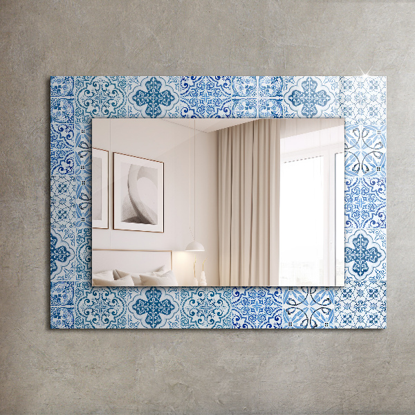 Decorative mirror Abstract marble motif