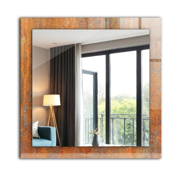 Wall mirror design Coloured folkloric motifs