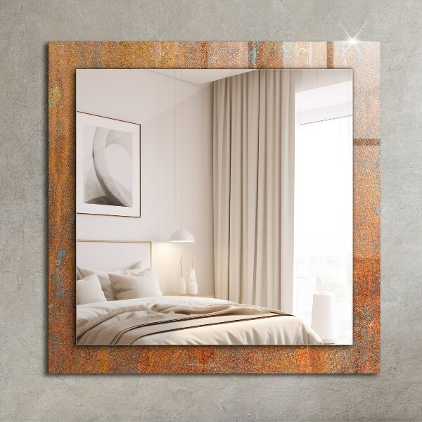 Wall mirror design Coloured folkloric motifs