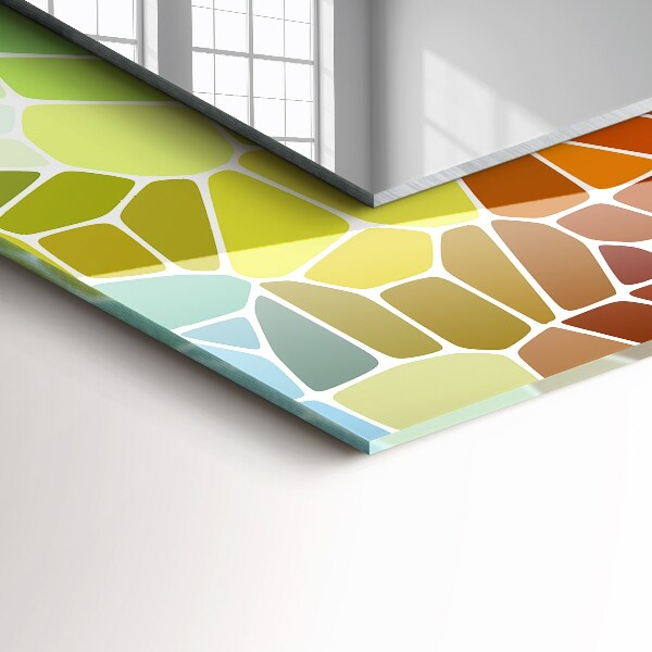 Wall mirror decor Flowers and leaves