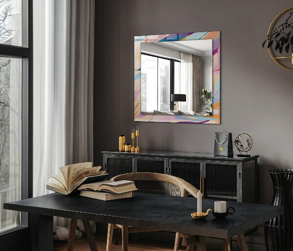 Printed mirror Marbled pattern