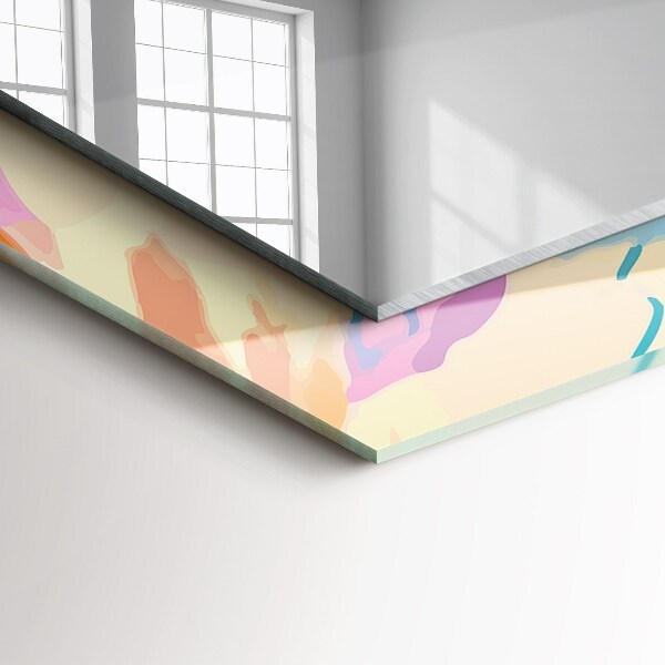 Printed mirror Marbled pattern