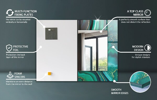 Wall mirror design Geometric motif