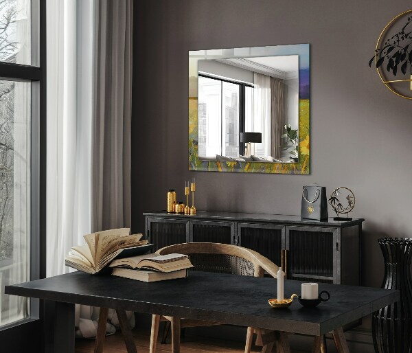 Wall mirror design Rusty metal
