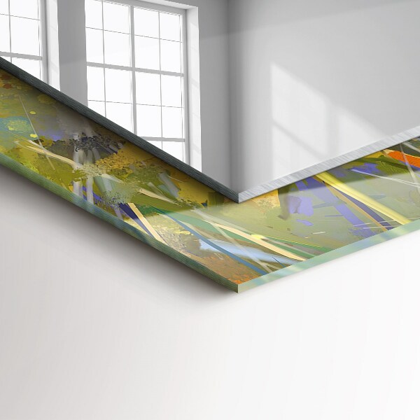 Wall mirror design Rusty metal