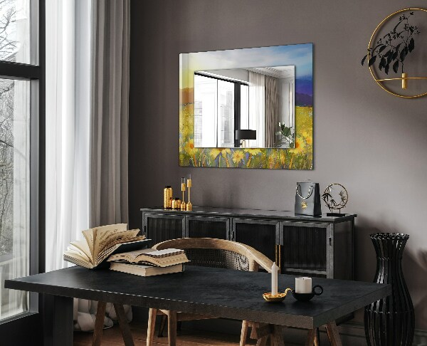 Wall mirror design Rusty metal