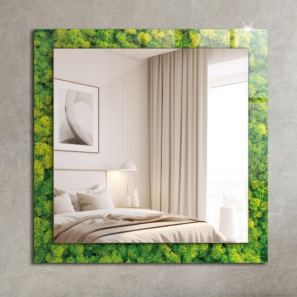 Printed mirror Smooth white stone