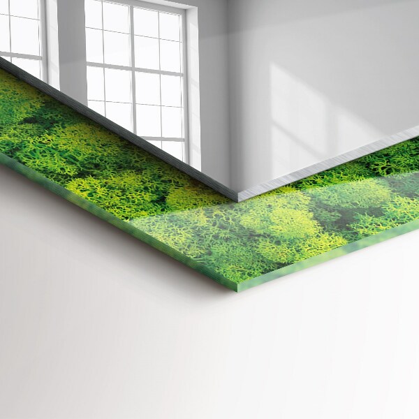 Printed mirror Smooth white stone