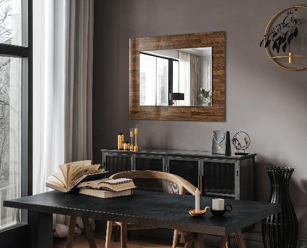 Wall mirror decor Black marble