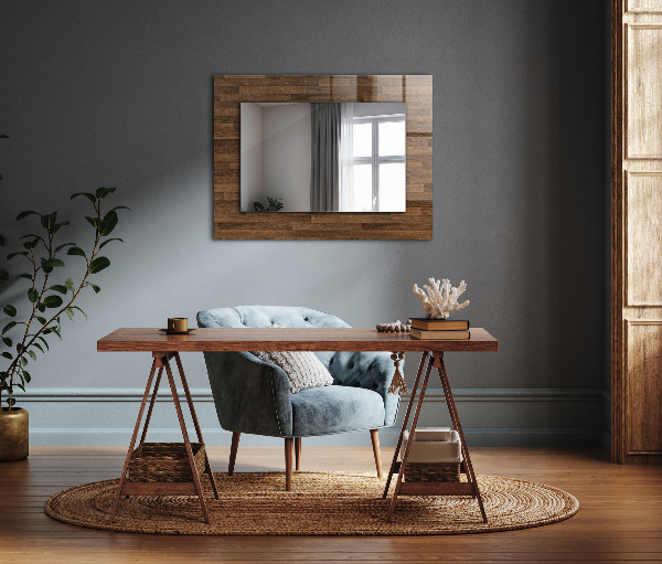 Wall mirror decor Black marble