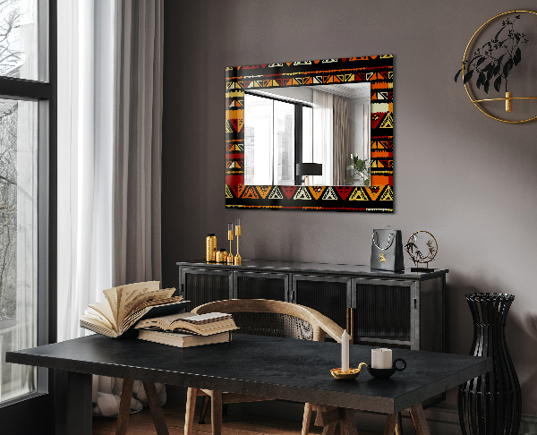 Mirror frame with print Irrigated landscape