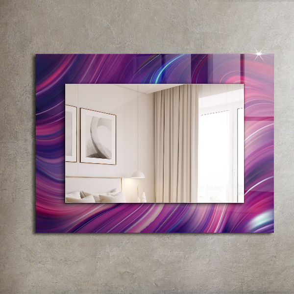 Printed mirror Colourful palm tree motif