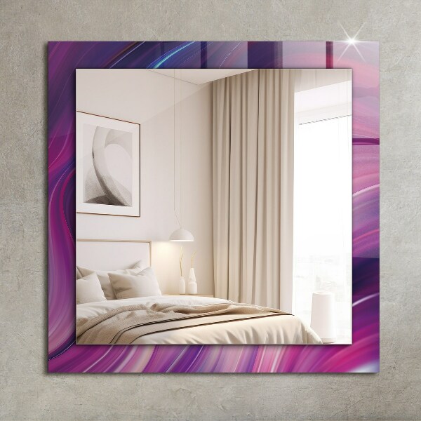 Printed mirror Colourful palm tree motif