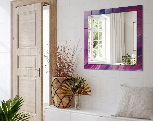 Printed mirror Colourful palm tree motif