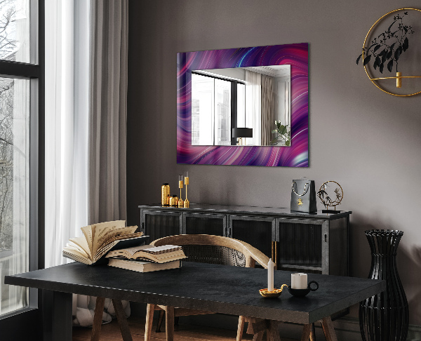 Printed mirror Colourful palm tree motif
