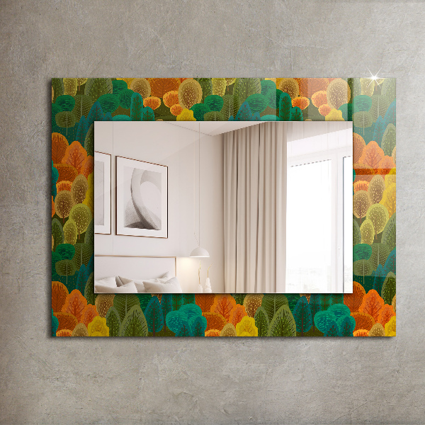 Decorative mirror Skull-shaped roses