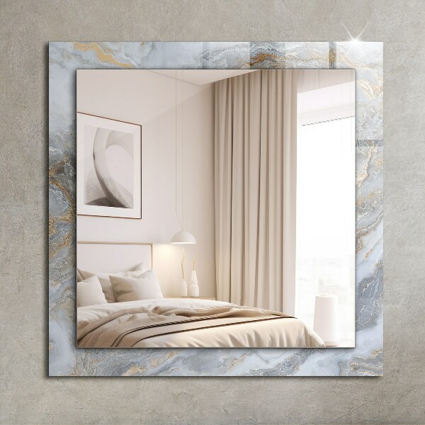Wall mirror decor Path of coloured flowers