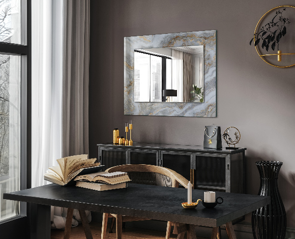 Wall mirror decor Path of coloured flowers
