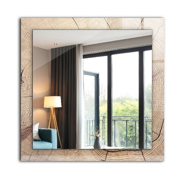 Wall mirror design Flowers and birds