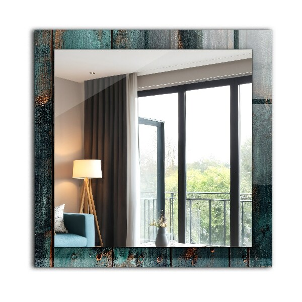 Wall mirror decor Coloured tropical leaves