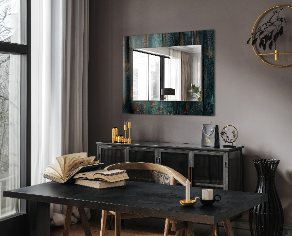 Wall mirror decor Coloured tropical leaves