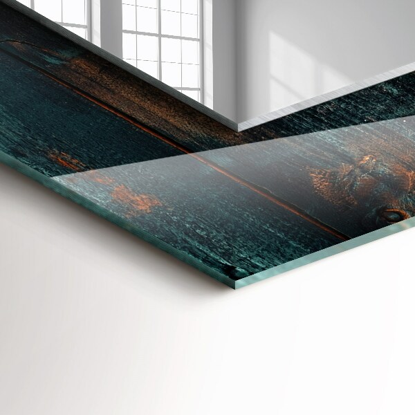 Wall mirror decor Coloured tropical leaves