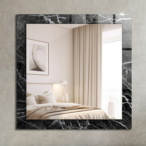 Wall mirror design Coloured abstract motifs