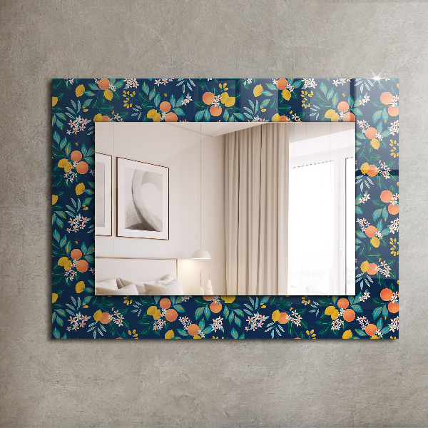 Decorative mirror Fox and owl