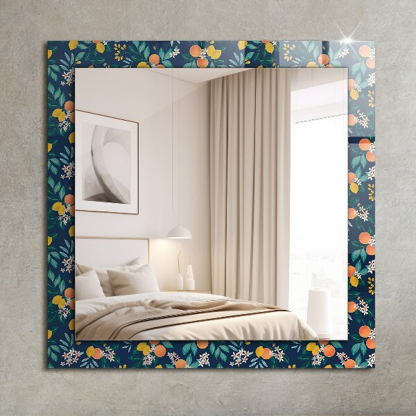 Decorative mirror Fox and owl