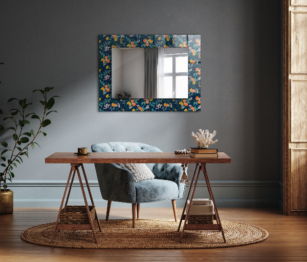 Decorative mirror Fox and owl