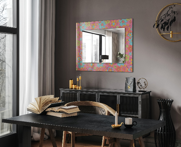 Wall mirror design Pink stars