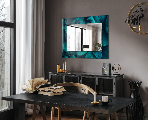 Wall mirror decor Ginkgo leaves