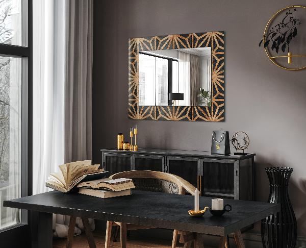 Printed mirror Geometric pattern in bone