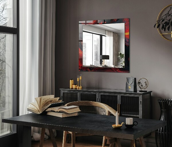 Wall mirror decor Astrata coloured lava