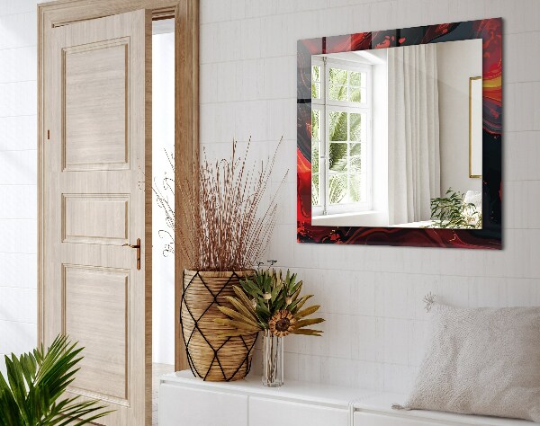 Wall mirror decor Astrata coloured lava