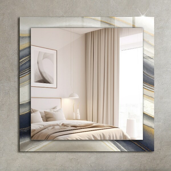 Mirror frame with print Astrata coloured mist