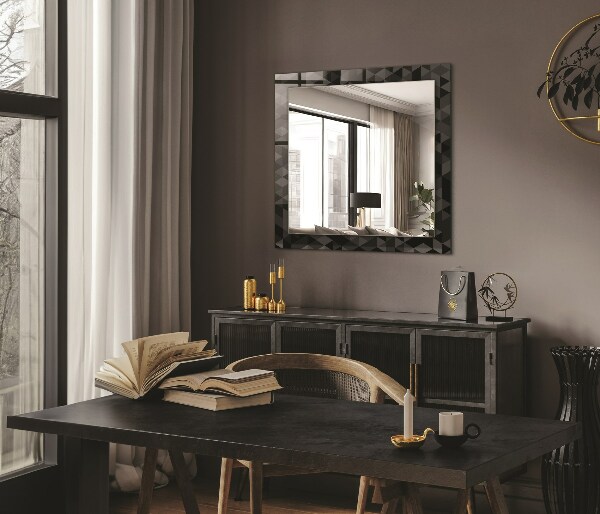 Wall mirror design Triangular dwarfs and crickets