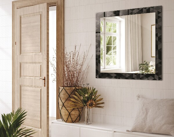 Wall mirror design Triangular dwarfs and crickets