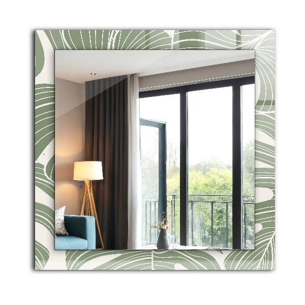 Decorative mirror Monstera Nebula