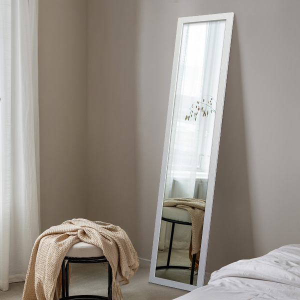 Full length mirror white 14x61 in