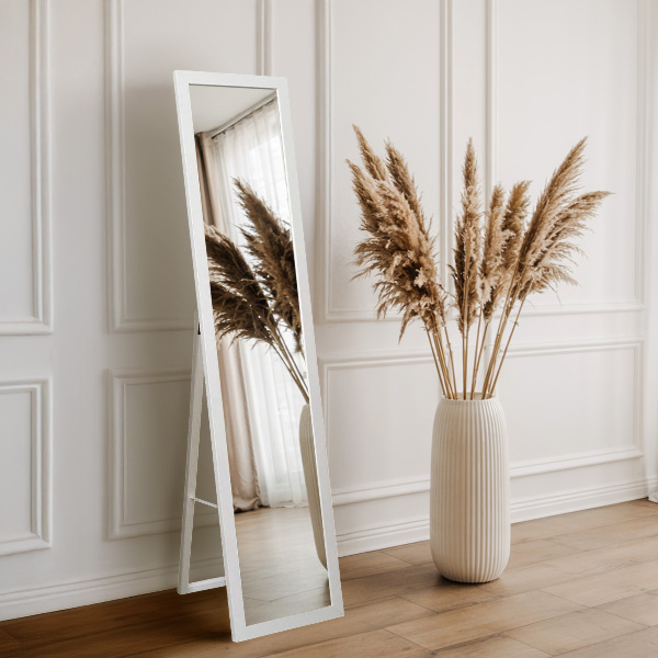 Full length mirror white 14x61 in