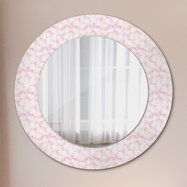 Round decorative mirror Petals of flowers