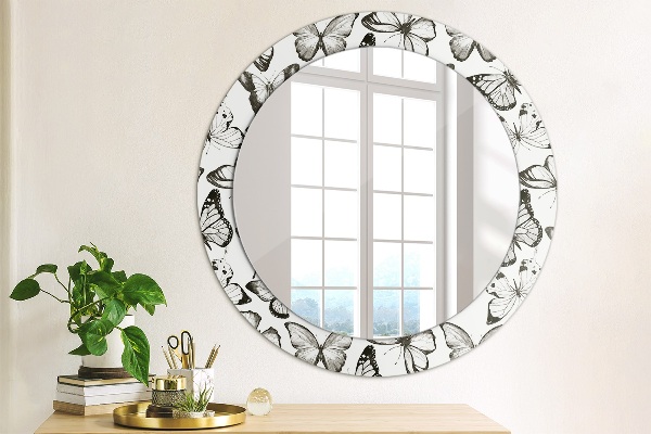 Ornate framed mirror Butterfly